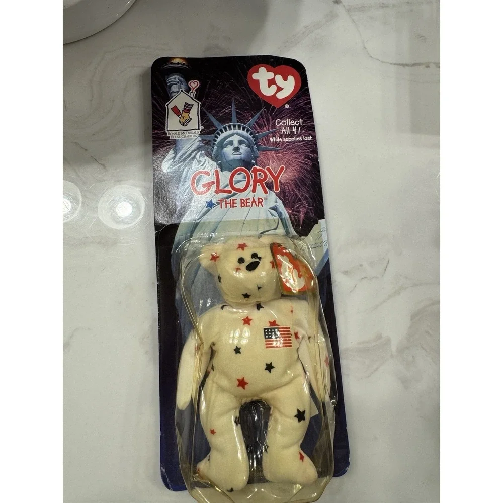 McDonald's TY Beanie Babies 4-Pack — Maple, Glory, Britannia & Erin — Tag Errors